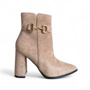 Εικόνα της Μποτάκια καστόρ μυτερά με χοντρό τακούνι