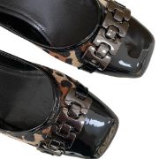 Εικόνα της Γόβες λεοπάρ με λουστρίνι μύτη και μεταλλική λεπτομέρεια 