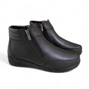 Εικόνα της Μποτάκια δερμάτινα ανατομικά με δύο φερμουάρ 