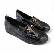 Εικόνα της Δερμάτινα λουστρίνι ανατομικά μοκασίνια 