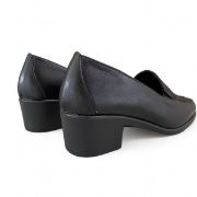 Εικόνα της Δερμάτινες ανατομικές γόβες με σχέδιο φίδι και λάστιχα