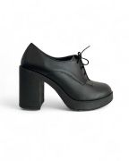 Εικόνα της Old Loafers με κορδόνι και χοντρό τακούνι 