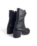 Εικόνα της Αρβυλάκια με χοντρό τακούνι και φερμουάρ 