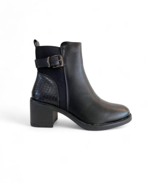 Εικόνα της ΧΧΧ Μποτάκια χαμηλά με χοντρό τακούνι 