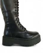 Εικόνα της Μπότες δίσολες με κορδόνι και φερμουάρ