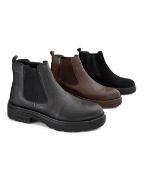 Εικόνα της Δερμάτινα Chelsea Μποτάκια