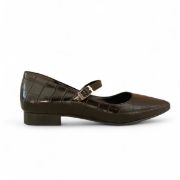 Εικόνα της Croco μυτερές μπαλαρίνες με ελαστική μπαρέτα