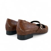 Εικόνα της Croco μυτερές μπαλαρίνες με ελαστική μπαρέτα