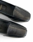 Εικόνα της Δερμάτινες ανατομικές γόβες με σχέδιο φίδι