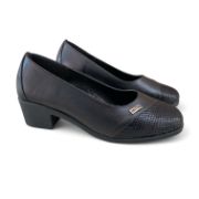 Εικόνα της Δερμάτινες ανατομικές αερόσολες γόβες με σχέδιο φίδι