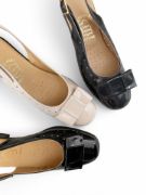 Εικόνα της Δερμάτινα τρυπητά ανατομικά εξώφτερνα πέδιλα