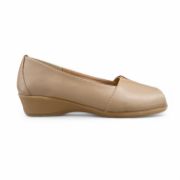 Εικόνα της Γυναικεία δερμάτινα ανατομικά peep toe παπούτσια