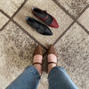 Εικόνα της Croco μυτερές μπαλαρίνες με ελαστική μπαρέτα