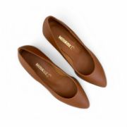 Εικόνα της Γόβες ταμπά μυτερές με χοντρό τακούνι