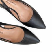Εικόνα της Γόβες Slingback Εξώφτερνες Μυτερές με Χοντρό Τακούνι