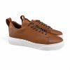 Εικόνα της Δερμάτινα Ανδρικά Sneakers με Λευκή Σόλα