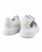 Παιδικά αθλητικά σε λευκό χρώμα με τους Stitch και Angel πίσω όψη σε λευκό φόντο.