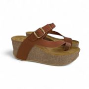 Εικόνα της Ανατομικές δέρμάτινες παντόφλες με δάχτυλο