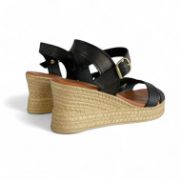 Εικόνα της Old Δερμάτινη πλατφόρμα με χιαστί λουράκια