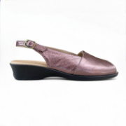 Εικόνα της Δερμάτινα Ανατομικά Πέδιλα με Φάσα και Λουράκι στη Φτέρνα