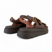 Εικόνα της Σανδάλια Δίσολα Flatform με Διπλή Φάσα και Αγκράφες