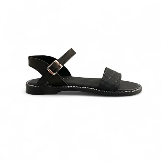 Εικόνα της Old Σανδάλια δερμάτινα με λεπτή κροκό φάσα