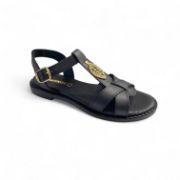 Εικόνα της Old Σανδάλια δερμάτινα με μεταλλικό φύλλο 