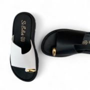 Εικόνα της Παντόφλες Flatforms Δίσολες με Φαρδιά Ασύμμετρη Φάσα και toe ring