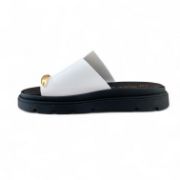 Εικόνα της Παντόφλες Flatforms Δίσολες με Φαρδιά Ασύμμετρη Φάσα και toe ring