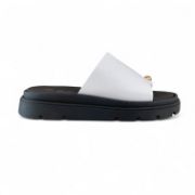 Εικόνα της Παντόφλες Flatforms Δίσολες με Φαρδιά Ασύμμετρη Φάσα και toe ring