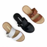 Εικόνα της Δερμάτινες Παντόφλες Με Ρυθμιζόμενη Φάσα