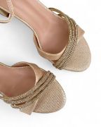 Εικόνα της Πέδιλα με Γκλιτερ Στρας και Χοντρό Τακούνι