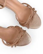 Εικόνα της Πέδιλα με Στρας Γκλιτερ και Χοντρό Τακούνι