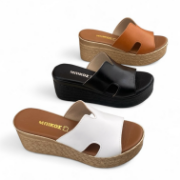 Εικόνα της Παντόφλες Πλατφόρμες με Φαρδιά Φάσα