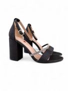 Εικόνα της Πέδιλα με Γκλίτερ Στρας και Χοντρό Τακούνι