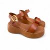 Εικόνα της Δερμάτινες Πλατφόρμες Flatforms με Φάσα