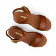 Εικόνα της Δερμάτινες Πλατφόρμες Flatforms με Φάσα