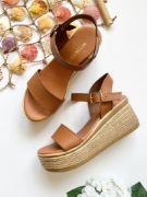 Εικόνα της Δερμάτινες Πλατφόρμες με Φάσα Ταμπά