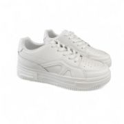 Εικόνα της Sneakers Unisex Λευκά με Κορδόνια 