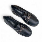 Εικόνα της Loafers με ασημί μεταλλικό διακοσμητικό