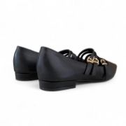 Εικόνα της Μπαλαρίνες μυτερές με διακοσμητικά λουράκια