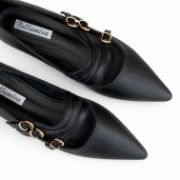 Εικόνα της Μπαλαρίνες μυτερές με διακοσμητικά λουράκια