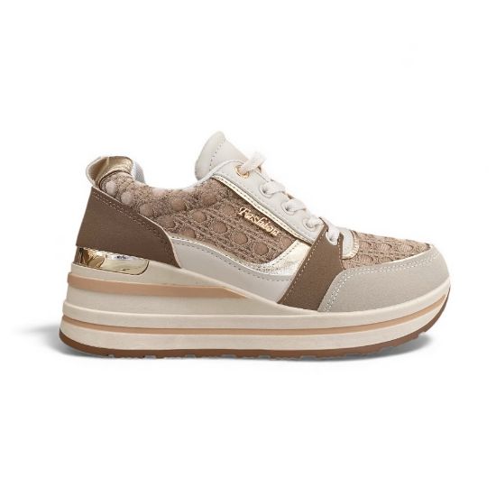 Εικόνα της Sneakers με συνδυασμό υλικών και χρωμάτων