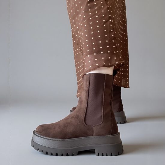 Εικόνα της Μποτάκια δίσολα καστόρ καφέ