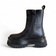 Εικόνα της Μποτάκια δίσολα μαύρο με λάστιχο και φερμουάρ