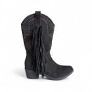 Εικόνα της Cowboy μποτάκια καστορ με κρόσσια και τρουκς