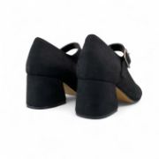 Εικόνα της Γόβες Καστόρ και Λουστρίνι με Μπαρέτα και Χοντρό Τακούνι Μαύρες 