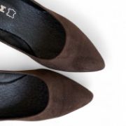 Εικόνα της Γόβες καστόρ μυτερές με χοντρό τακούνι