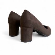 Εικόνα της Γόβες καστόρ μυτερές με χοντρό τακούνι