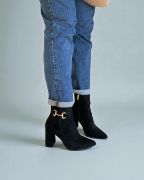 Εικόνα της Μποτάκια καστόρ μυτερά με χοντρό τακούνι